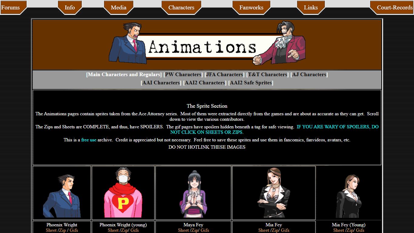 Animations - Court Records